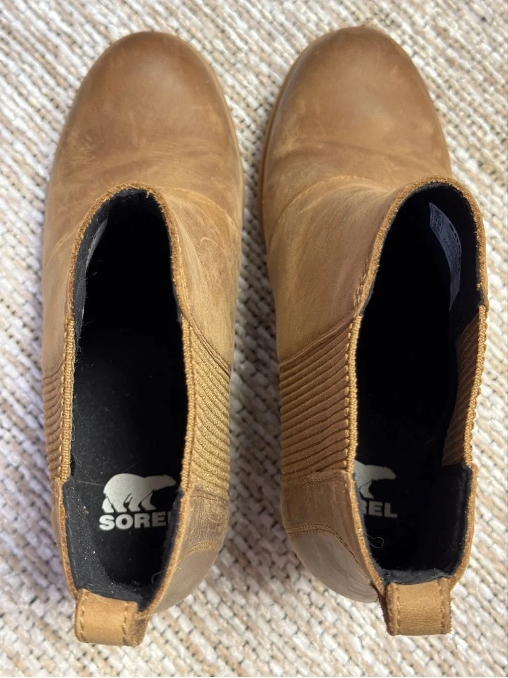 Sorel Women's Joan Rhapsody Chelsea Wedge Boots Size 8